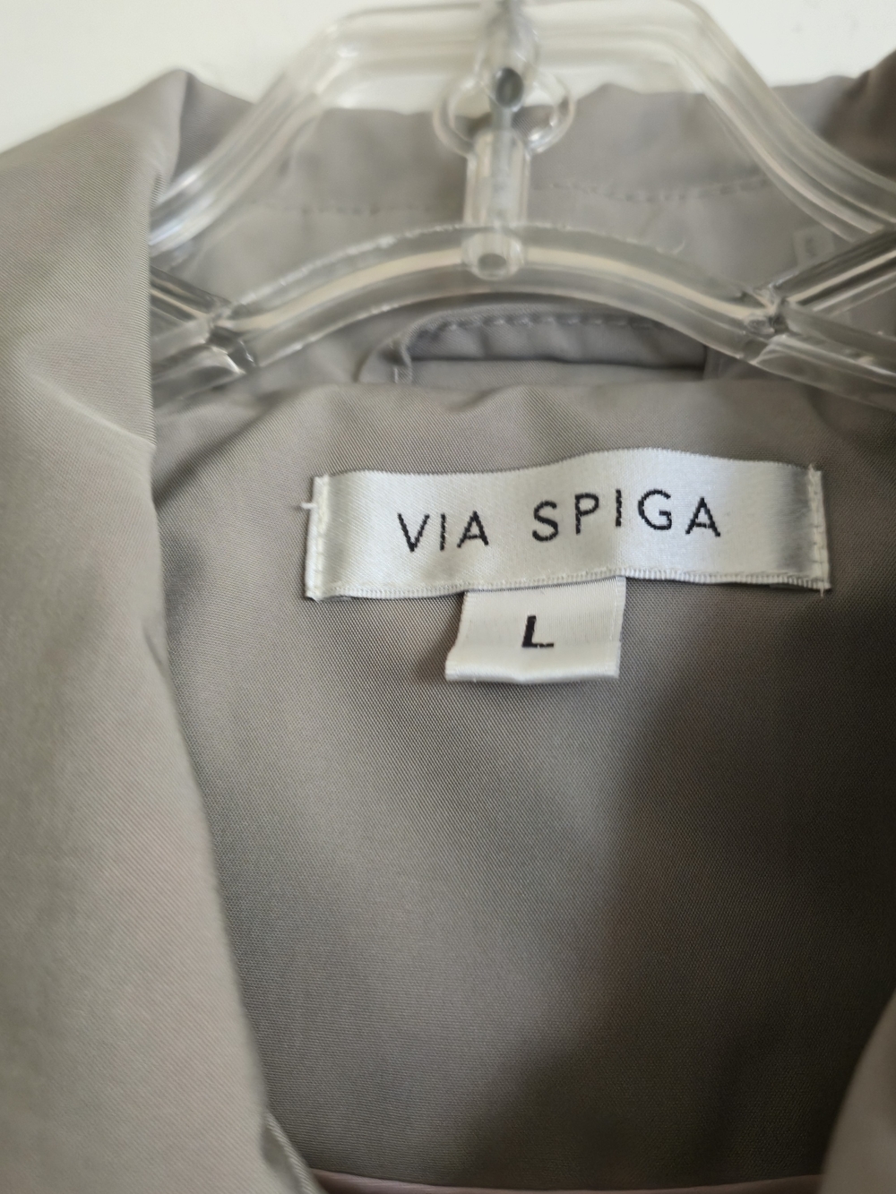 Via Spiga Women's Taupe Trench Coat - L